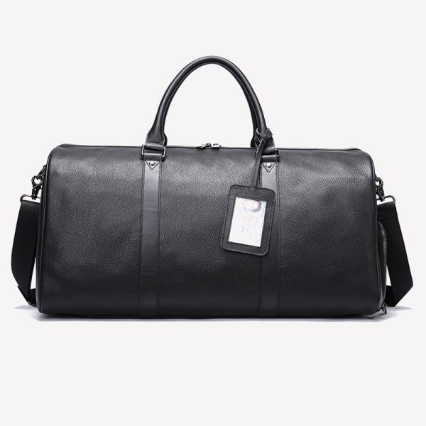 Vintage Style Leather Duffel Bag