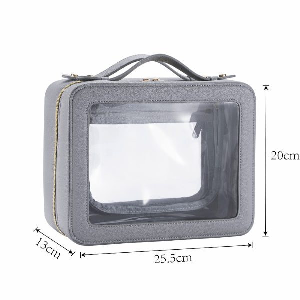 Clear Makeup Bag With Handle - Image 3