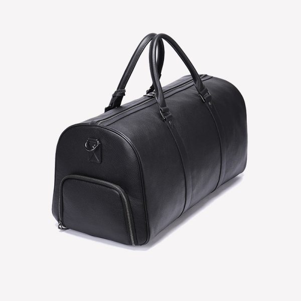 Vintage Style Leather Duffel Bag - Image 2